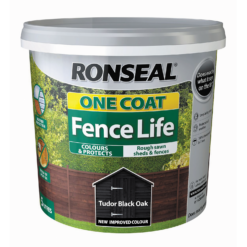 Ronseal One Coat Fence Life Paint Tudor Black Oak - 5L 9 Ronseal One Coat Fence Life Paint Tudor Black Oak - 5L -Paint Store 12804242 2274942087505862