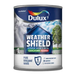 Dulux Weathershield Exterior Quick Dry Gloss Paint Pure Brilliant White - 750ml 11 Dulux Weathershield Exterior Quick Dry Gloss Paint Pure Brilliant White - 750ml -Paint Store 12804357 1424833194512161