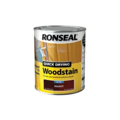 Ronseal Quick Drying Woodstain Walnut Satin - 750ml -Paint Store 12804709 4224949525391966