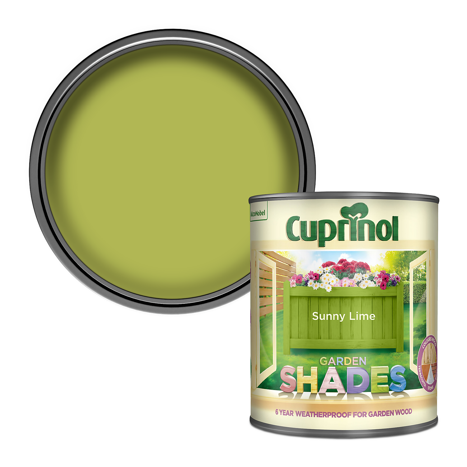 Cuprinol Garden Shades Sunny Lime - 1L 3 Cuprinol Garden Shades Sunny Lime - 1L