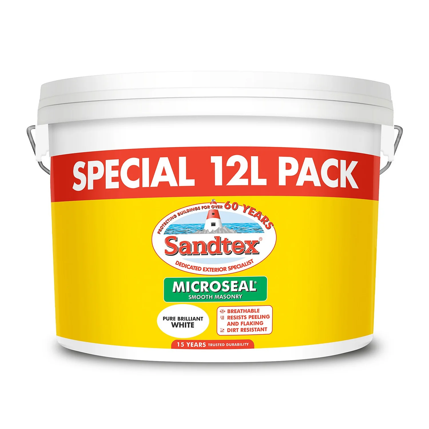 Sandtex® Ultra Smooth Masonry Paint Pure Brilliant White - 12L 10 Sandtex® Ultra Smooth Masonry Paint Pure Brilliant White - 12L - Image 8