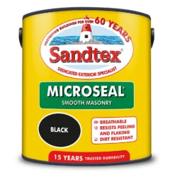 Sandtex® Ultra Smooth Masonry Paint Black - 2.5L -Paint Store 12806289 1804871255885295