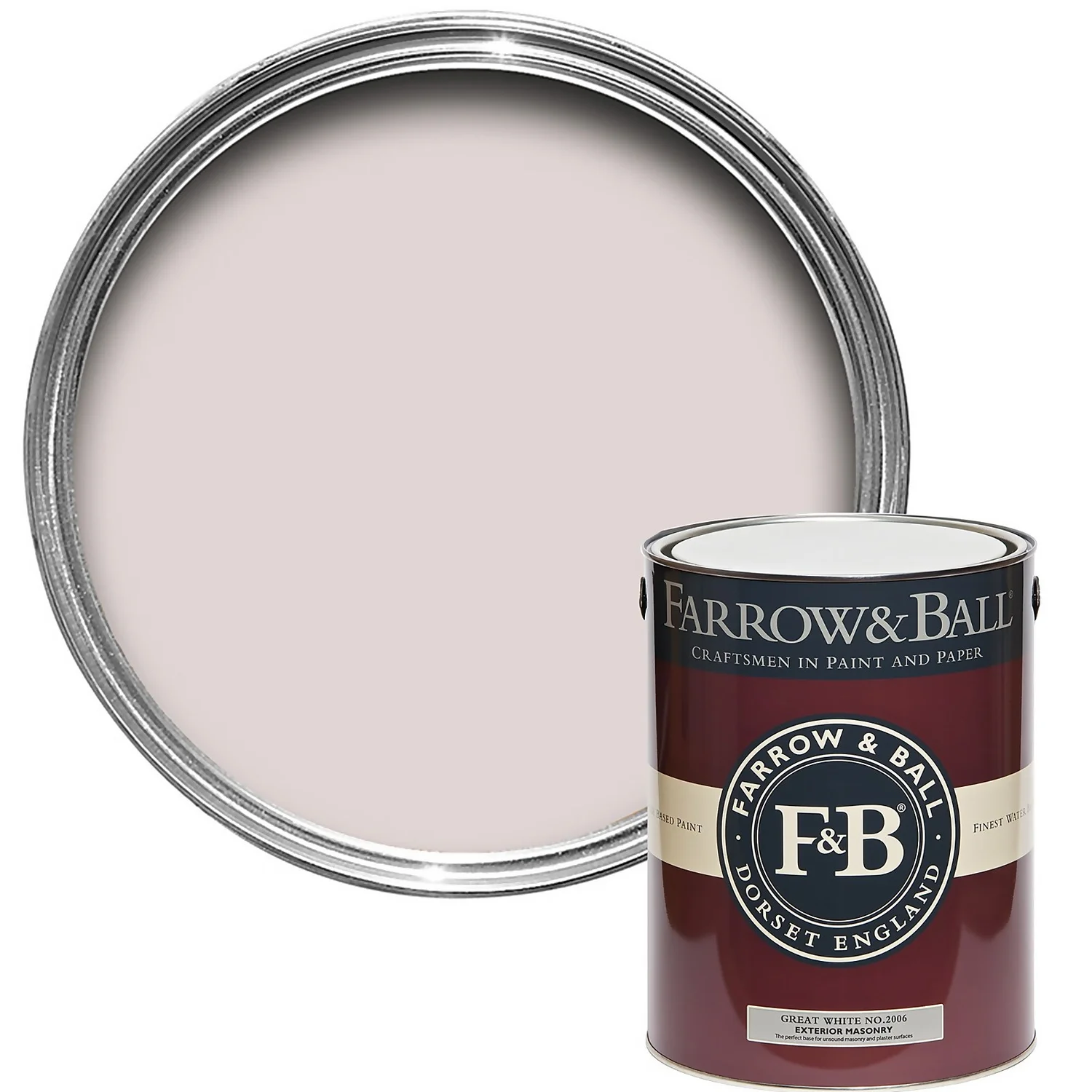 Farrow & Ball Exterior Masonry Paint Great White - 5L 3 Farrow & Ball Exterior Masonry Paint Great White - 5L