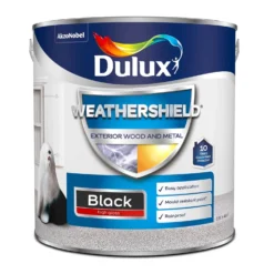 Dulux Weathershield Exterior Gloss Paint Black - 2.5L -Paint Store 12808282 7314832976925908