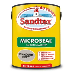 Sandtex® Ultra Smooth Masonry Paint Plymouth Grey - 5L -Paint Store 12808377 1264871501458140