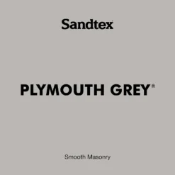 Sandtex® Ultra Smooth Masonry Paint Plymouth Grey - 5L -Paint Store 12808377 5924871501480487