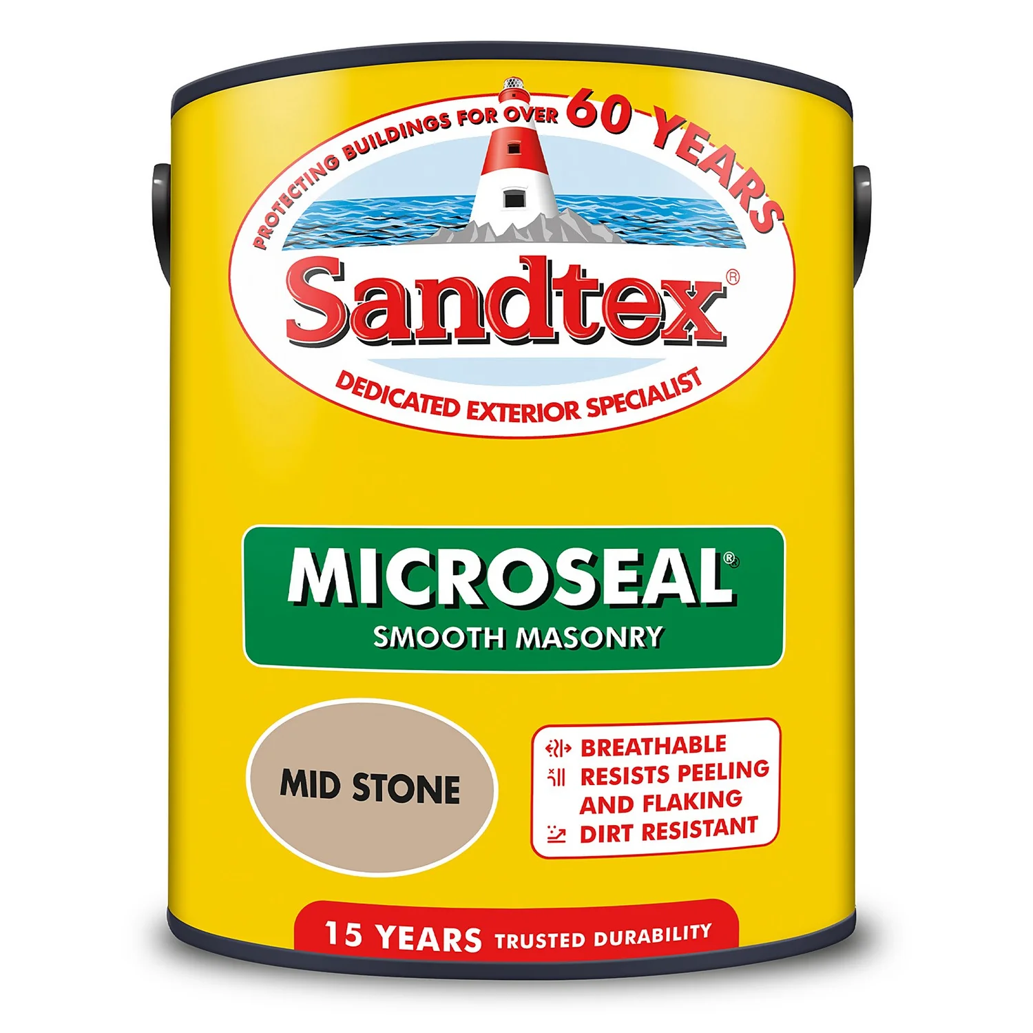 Sandtex® Ultra Smooth Masonry Paint Mid Stone - 5L 10 Sandtex® Ultra Smooth Masonry Paint Mid Stone - 5L - Image 8