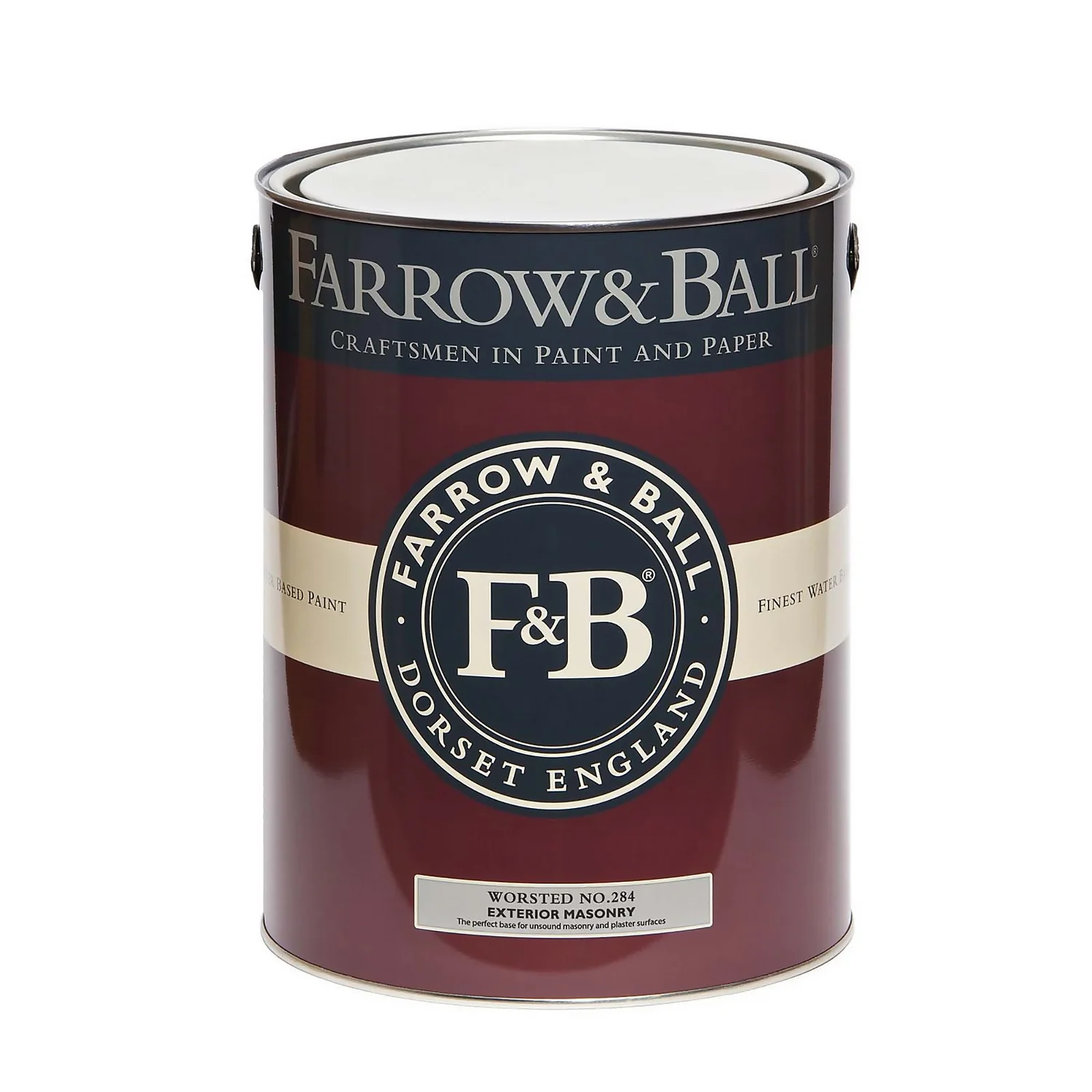 Farrow & Ball Exterior Masonry Paint Worsted - 5L 5 Farrow & Ball Exterior Masonry Paint Worsted - 5L - Image 3