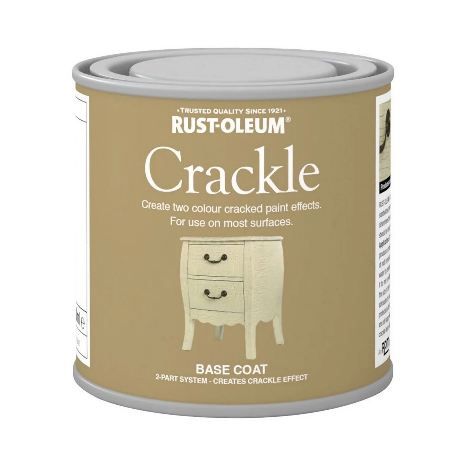 Rust-Oleum Crackle Basecoat - 250ml 3 Rust-Oleum Crackle Basecoat - 250ml