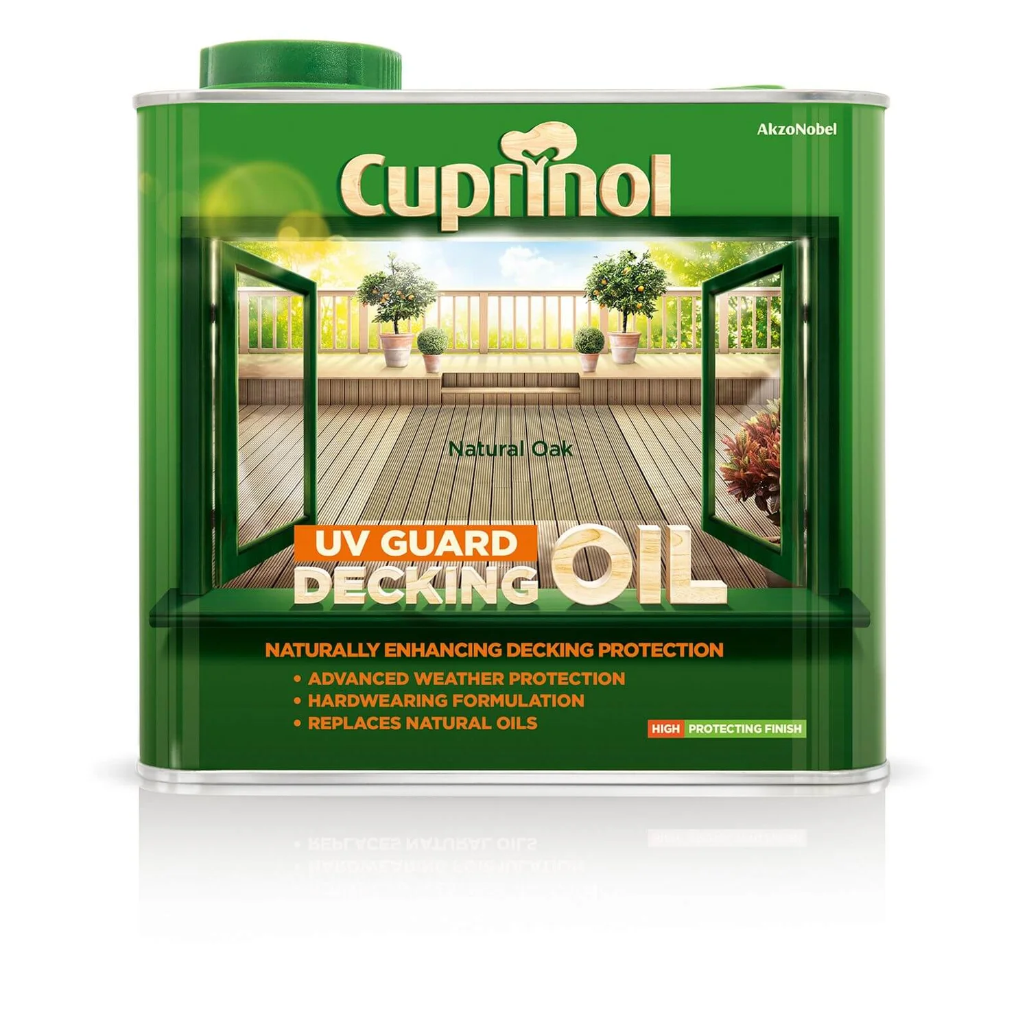 Cuprinol UV Guard Decking Oil - Natural Oak - 2.5L 3 Cuprinol UV Guard Decking Oil - Natural Oak - 2.5L