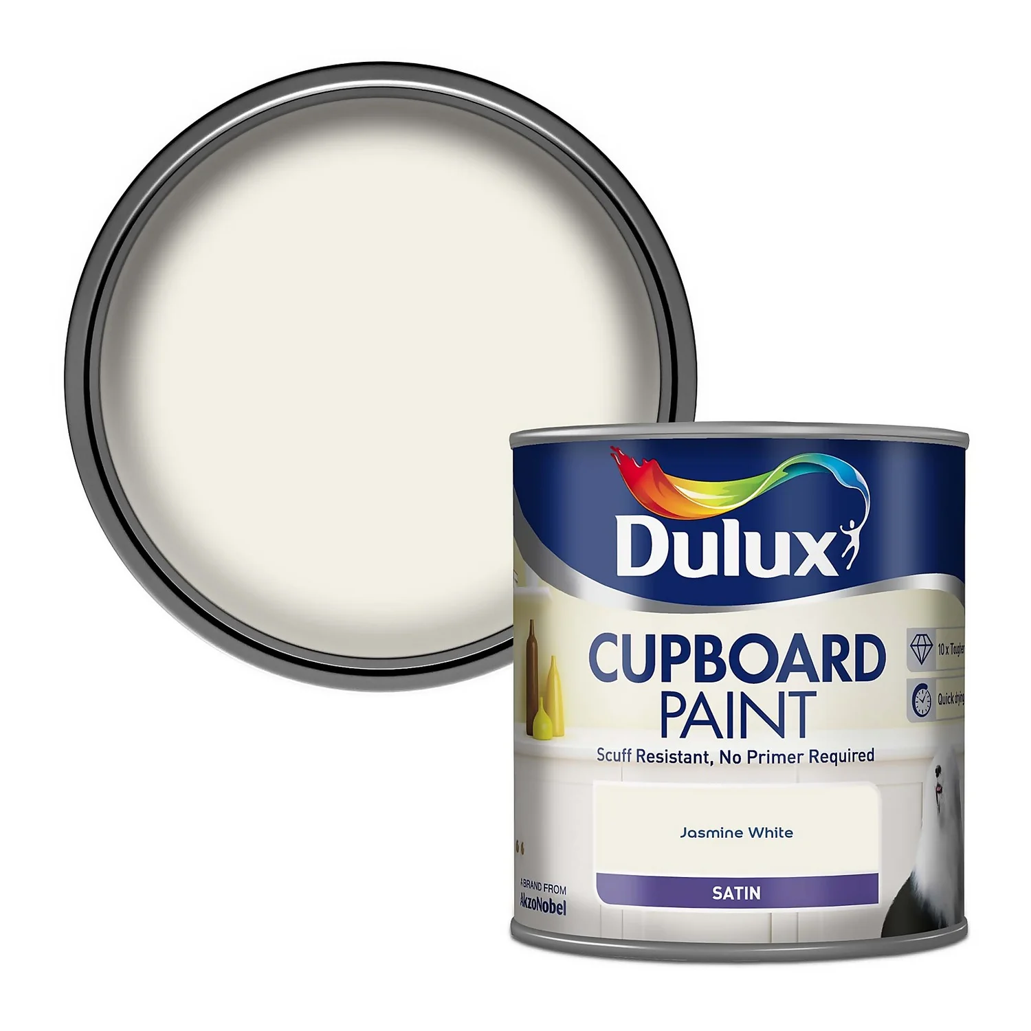 Dulux Realife Cupboard Paint Jasmine White - 600ml 3 Dulux Realife Cupboard Paint Jasmine White - 600ml