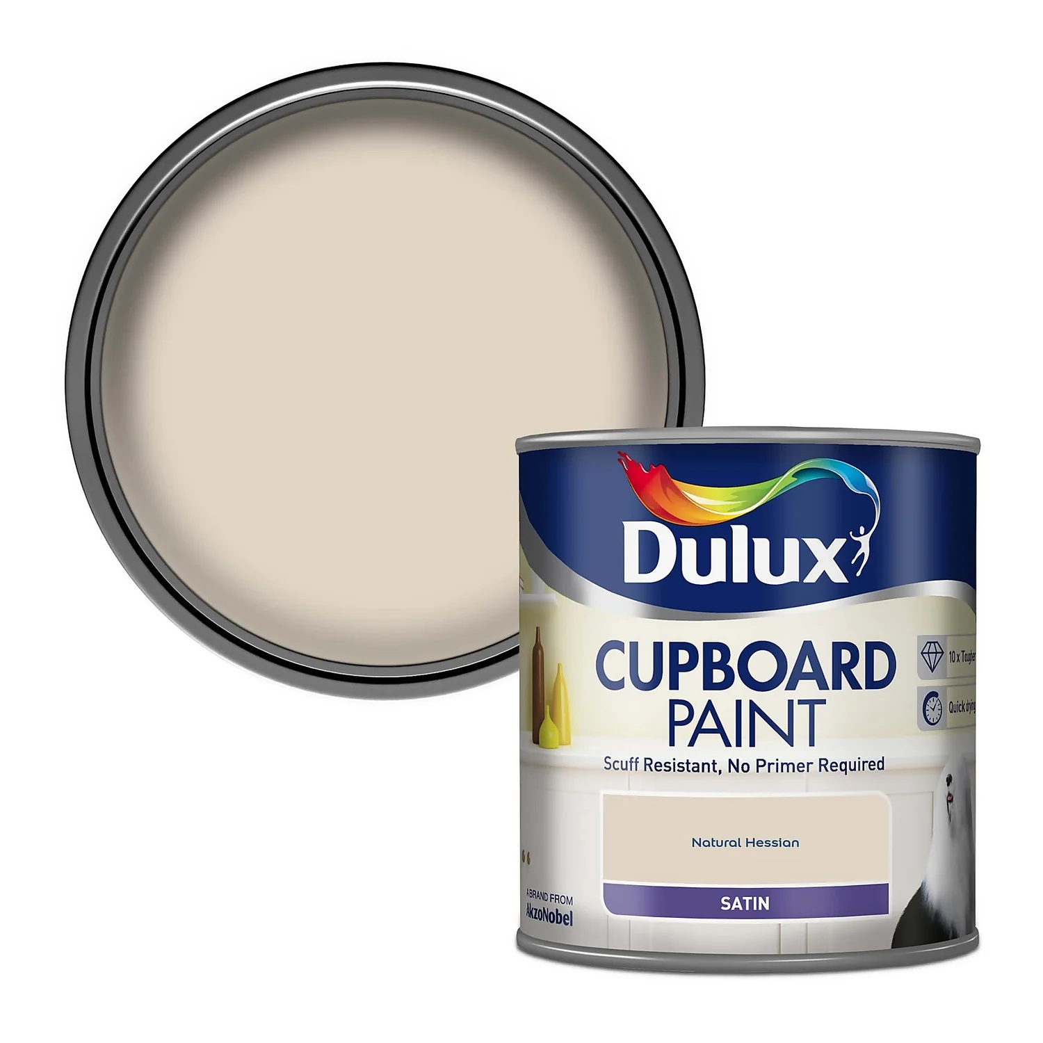 Dulux Realife Cupboard Paint Natural Hessian - 600ml 3 Dulux Realife Cupboard Paint Natural Hessian - 600ml