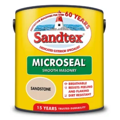 Sandtex® Ultra Smooth Masonry Paint Sandstone - 2.5L -Paint Store 12809734 1794871560224291
