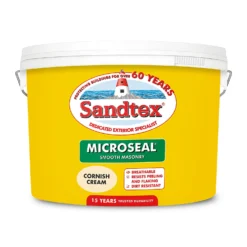 Sandtex® Ultra Smooth Masonry Paint Cornish Cream - 10L -Paint Store 12809759 8234871497785006