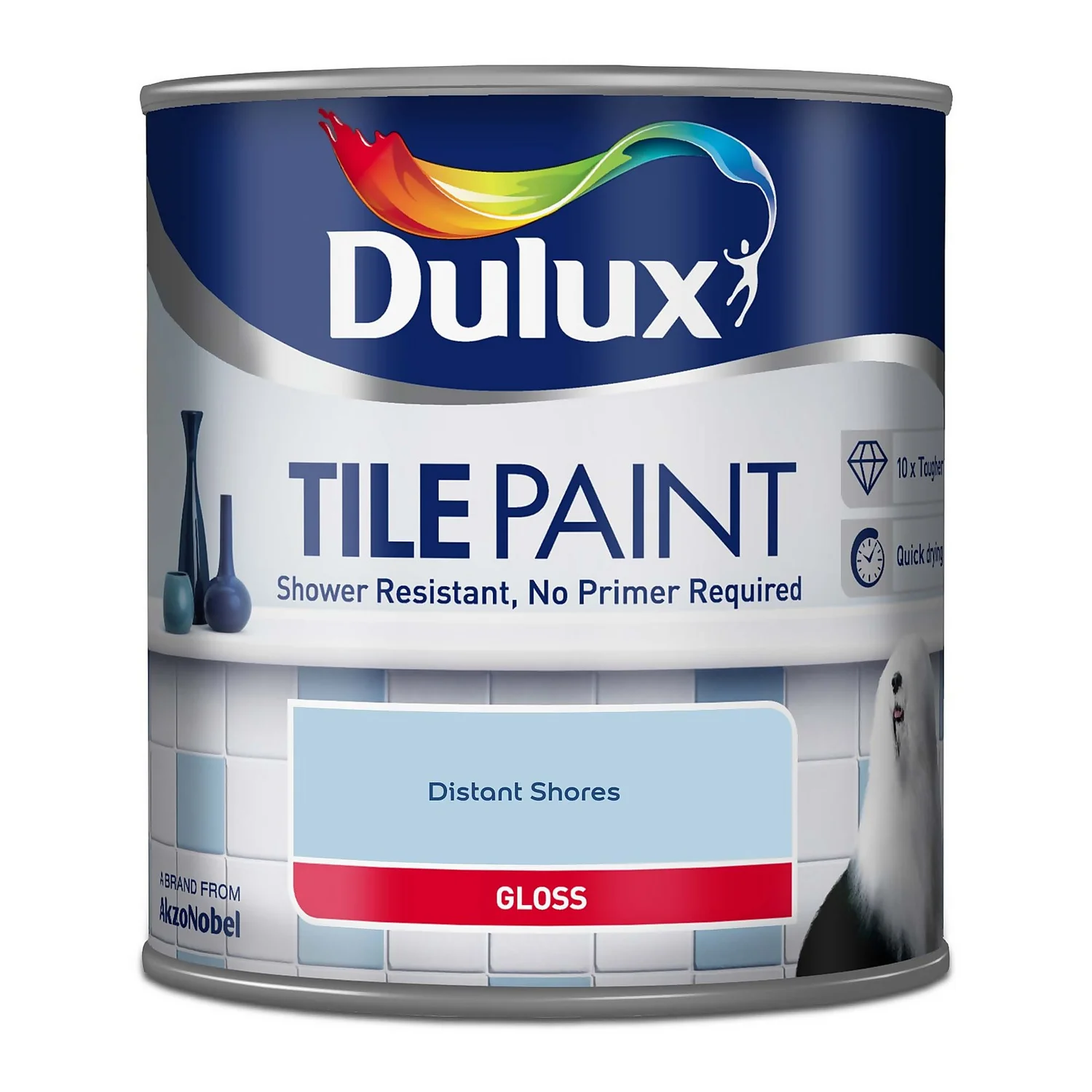 Dulux Distant Shores - Tile Paint - 600ml 5 Dulux Distant Shores - Tile Paint - 600ml - Image 3