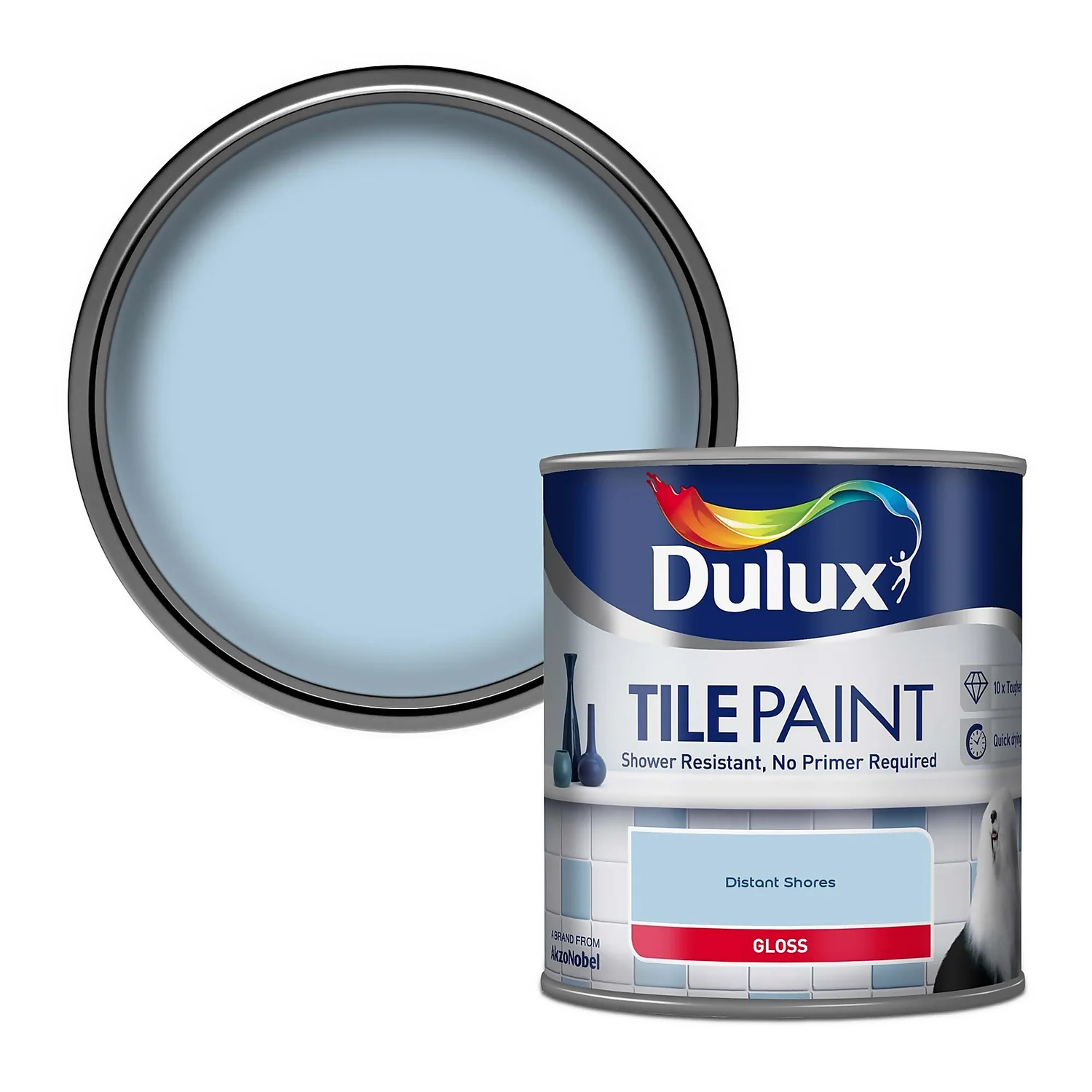 Dulux Distant Shores - Tile Paint - 600ml 3 Dulux Distant Shores - Tile Paint - 600ml