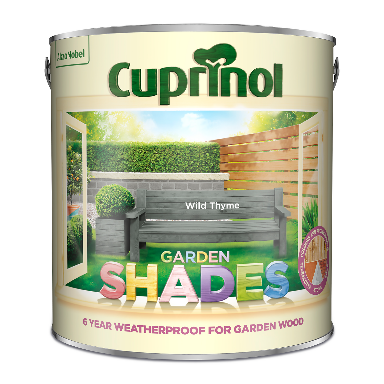 Cuprinol Garden Shades Paint Wild Thyme - 2.5L 5 Cuprinol Garden Shades Paint Wild Thyme - 2.5L - Image 3