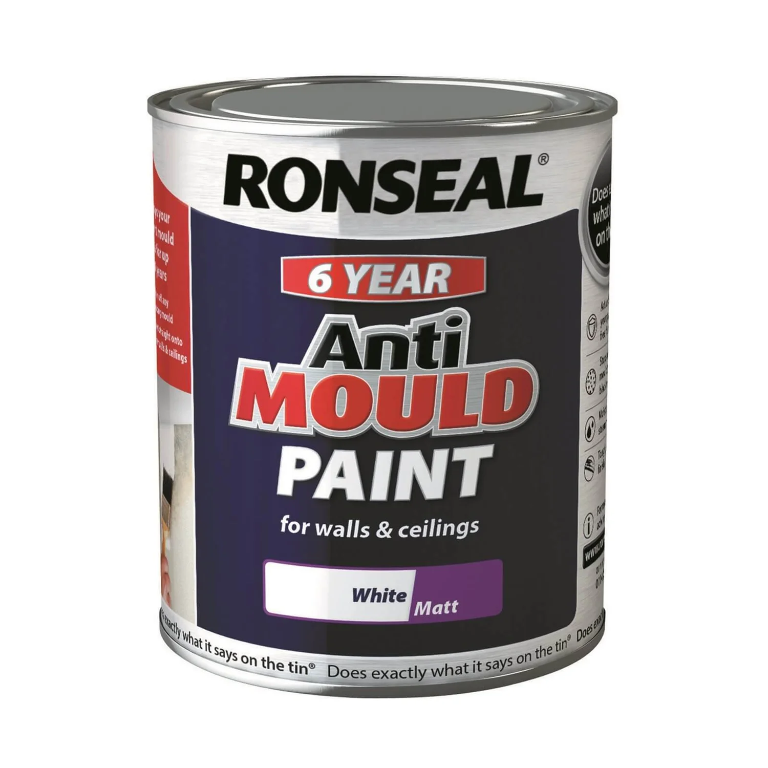 Ronseal Anti Mould Paint Matt 750ml 3 Ronseal Anti Mould Paint Matt 750ml