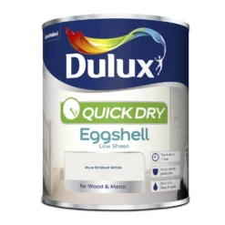 Dulux Quick Dry Eggshell Pure Brilliant White - 750ml -Paint Store 12810577 1624833195434811