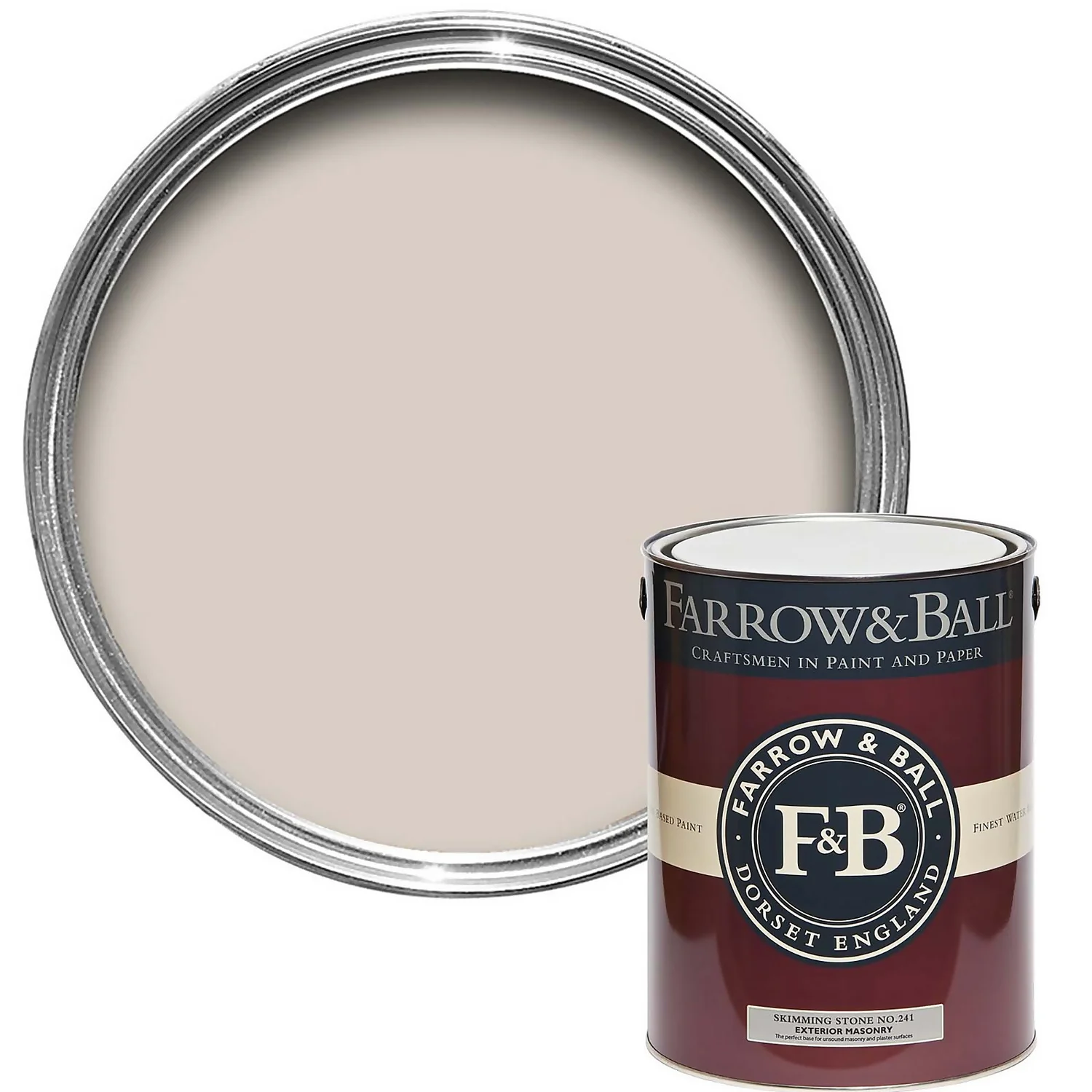Farrow & Ball Exterior Masonry Paint Skimming Stone - 5L 3 Farrow & Ball Exterior Masonry Paint Skimming Stone - 5L