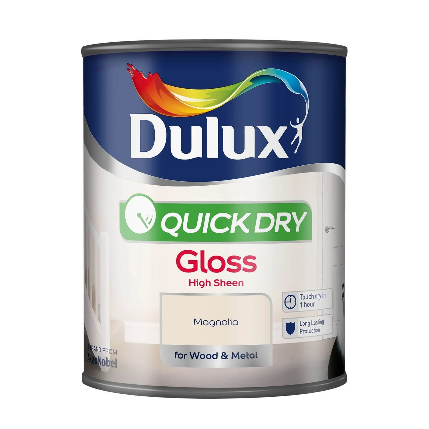 Dulux Magnolia - Quick Dry Gloss - 2.5L 4 Dulux Magnolia - Quick Dry Gloss - 2.5L - Image 2