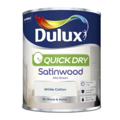 Dulux Quick Dry Satinwood White Cotton - 750ml 10 Dulux Quick Dry Satinwood White Cotton - 750ml -Paint Store 12810714 1594833192160137