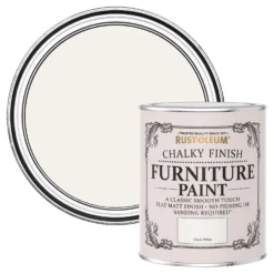 Rust-Oleum Chalky Furniture Paint - Chalk White - 750ml