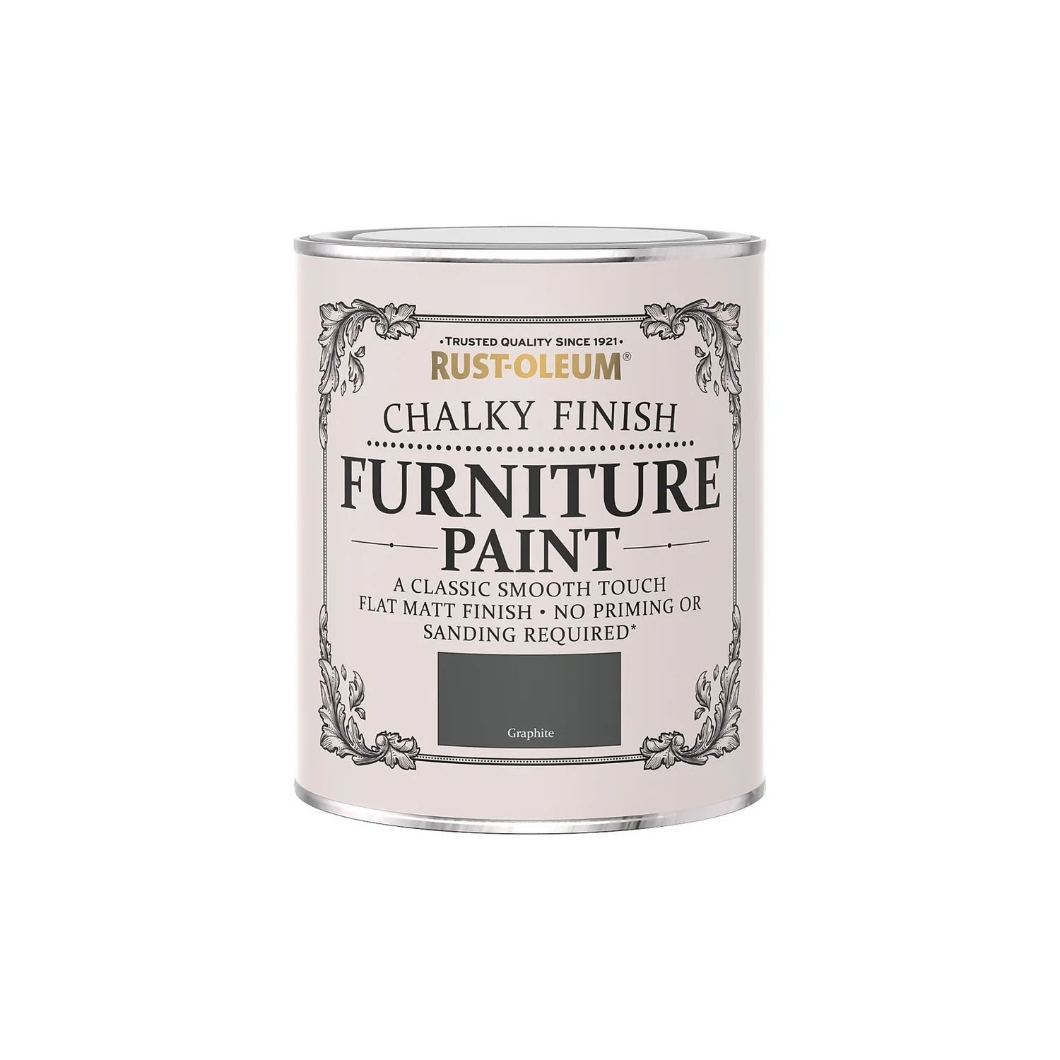 Rust-Oleum Chalky Furniture Paint - Graphite - 750ml 6 Rust-Oleum Chalky Furniture Paint - Graphite - 750ml - Image 4