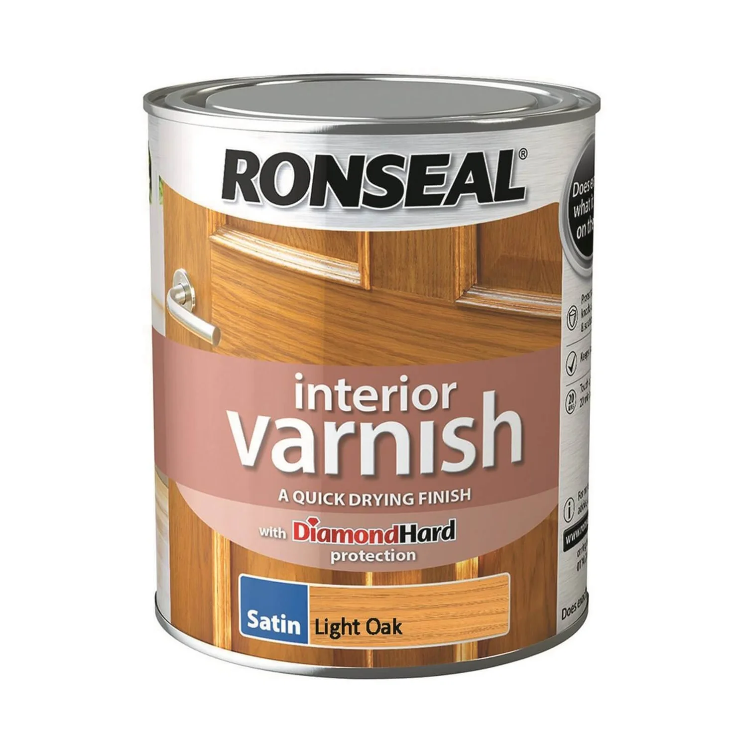 Ronseal Interior Varnish Satin Light Oak - 750ml 3 Ronseal Interior Varnish Satin Light Oak - 750ml