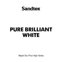 Sandtex® Rapid Dry Gloss Paint Pure Brilliant White - 750ml -Paint Store 12813369 1994951367749758