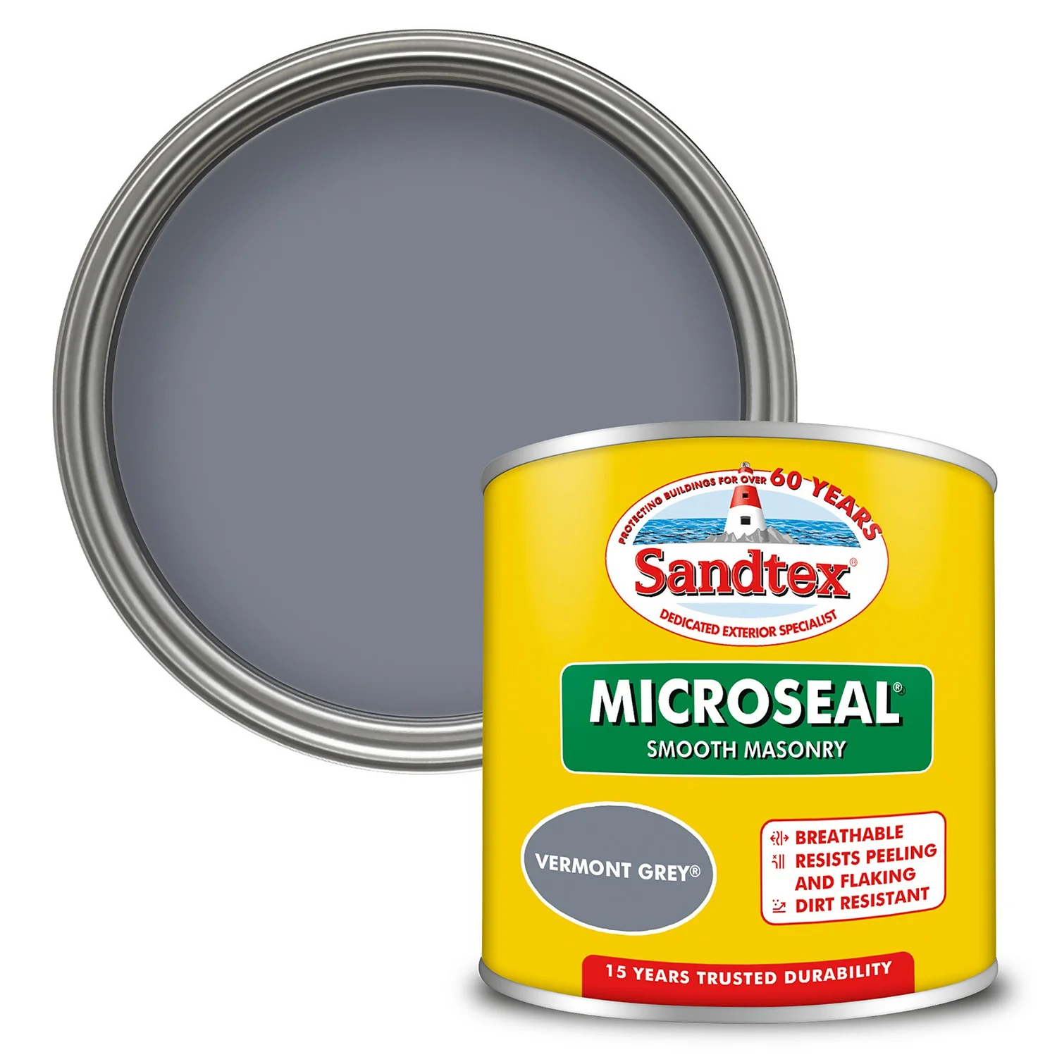 Sandtex Ultra Smooth Masonry Paint - Vermont Grey - 150ml 3 Sandtex Ultra Smooth Masonry Paint - Vermont Grey - 150ml