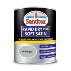 Sandtex® Rapid Dry Satin Paint Cloudy Day - 750ml 16 Sandtex® Rapid Dry Satin Paint Cloudy Day - 750ml -Paint Store 12813512 1804951367642871