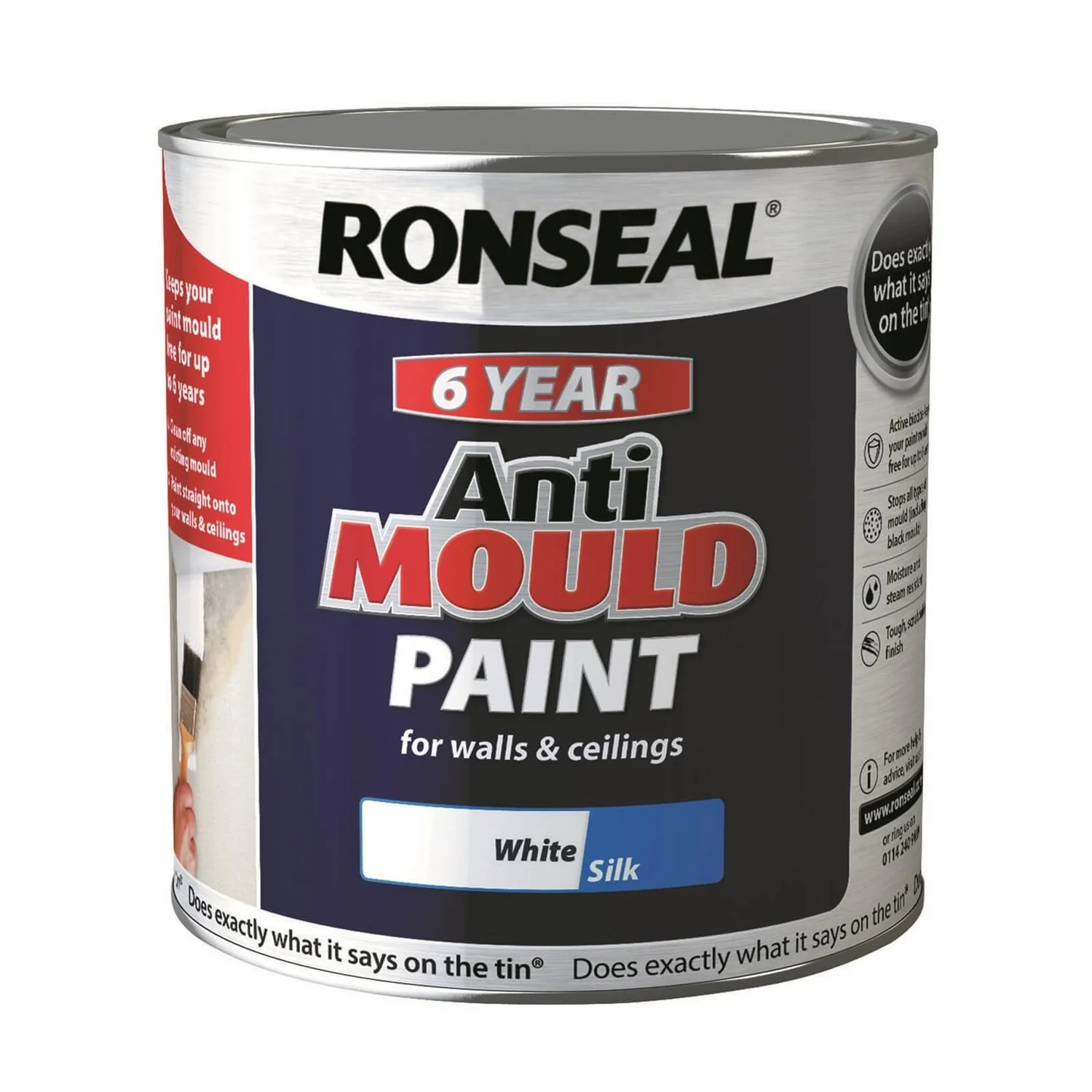 Anti Mould Paint White Silk - 2.5L 3 Anti Mould Paint White Silk - 2.5L