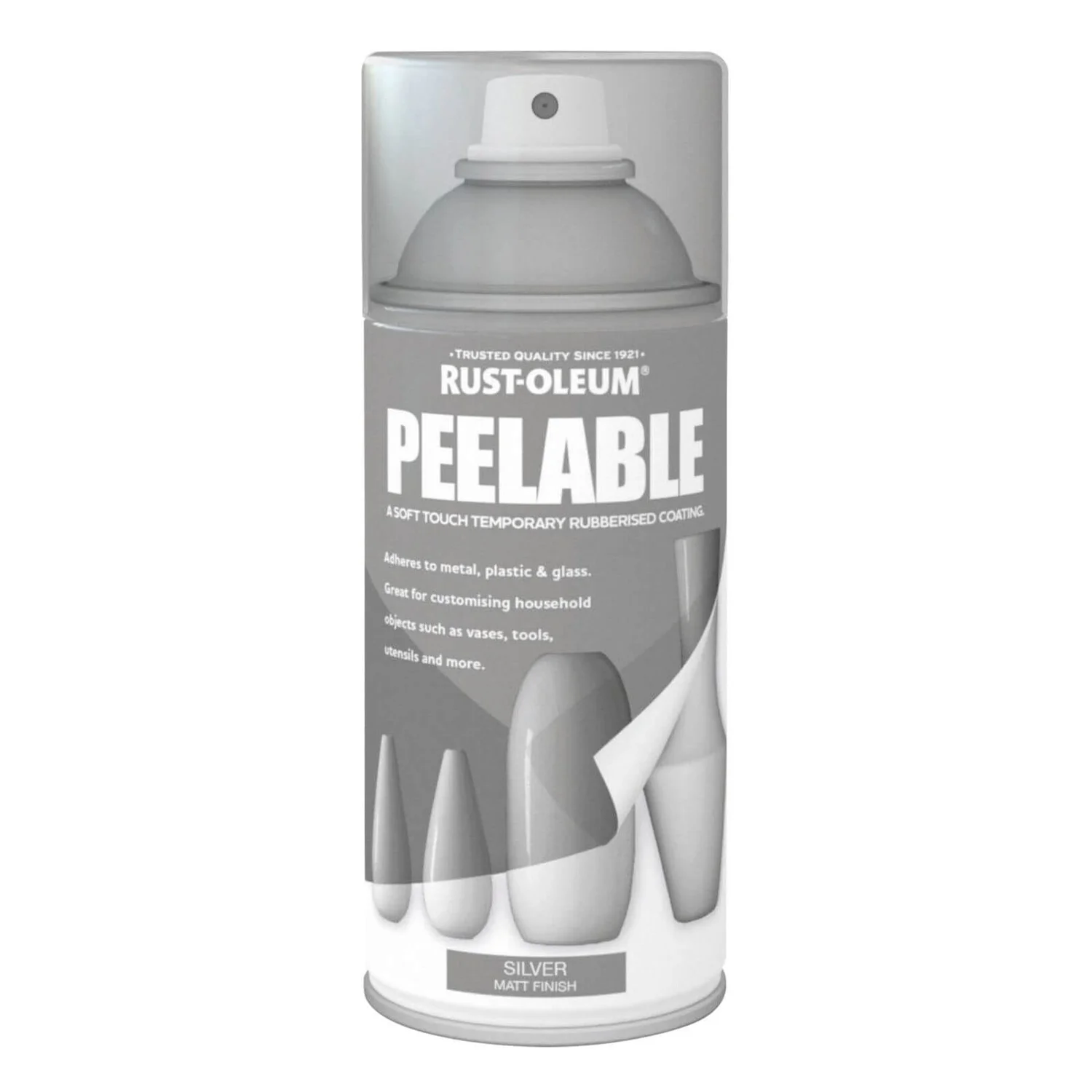 Rust-Oleum Peelable Silver Spray Paint - 150ml 3 Rust-Oleum Peelable Silver Spray Paint - 150ml