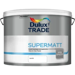 Dulux Trade Supermatt Emulsion Paint White - 10L