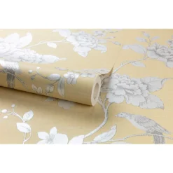 Grandeco Ellis Wallpaper - Yellow -Paint Store 12814960 1754873388084838