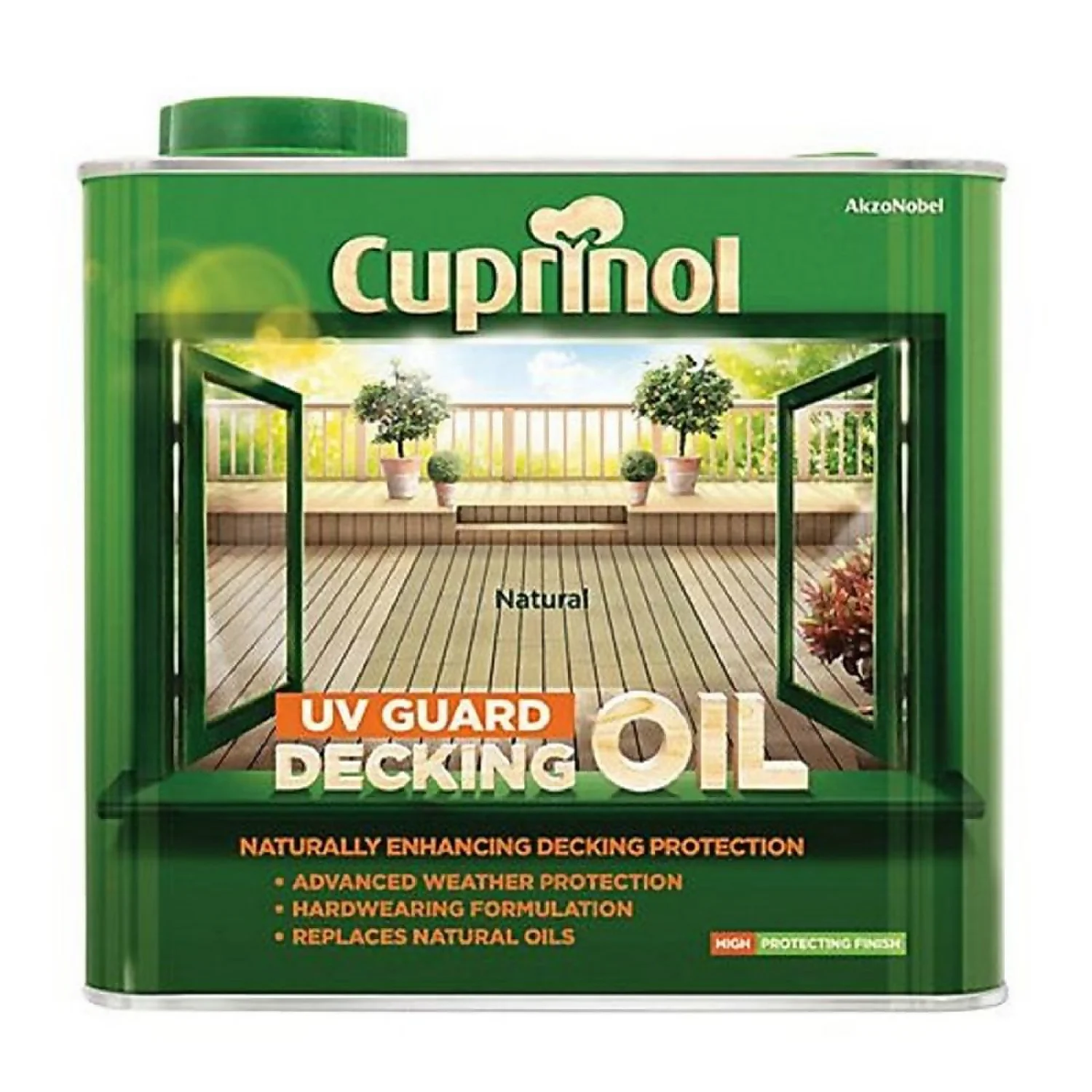Cuprinol UV Guard Decking Oil - Natural - 2.5L 3 Cuprinol UV Guard Decking Oil - Natural - 2.5L