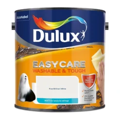 Dulux Easycare Washable & Tough Matt Paint Pure Brilliant White - 2.5L -Paint Store 12815861 8244833168353133