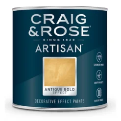 Craig & Rose Artisan Gold Effect Paint Antique Gold - 250ml -Paint Store 12817256 1674847710145826