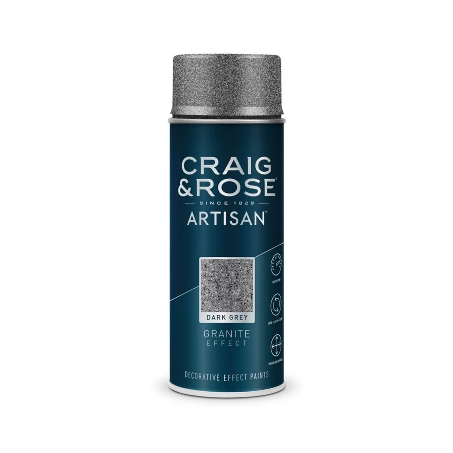 Craig & Rose Artisan Granite Spray Paint - Dark Grey - 400ml 3 Craig & Rose Artisan Granite Spray Paint - Dark Grey - 400ml