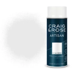 Craig & Rose Artisan Enamel Gloss Spray Paint - White - 400ml