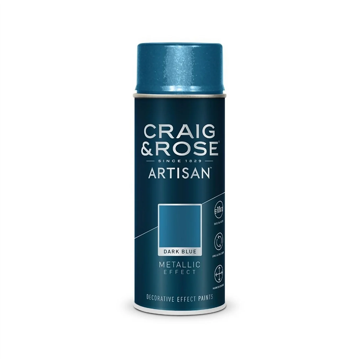 Craig & Rose Artisan Metallic Effect Spray Paint - Dark Blue - 400ml 3 Craig & Rose Artisan Metallic Effect Spray Paint - Dark Blue - 400ml