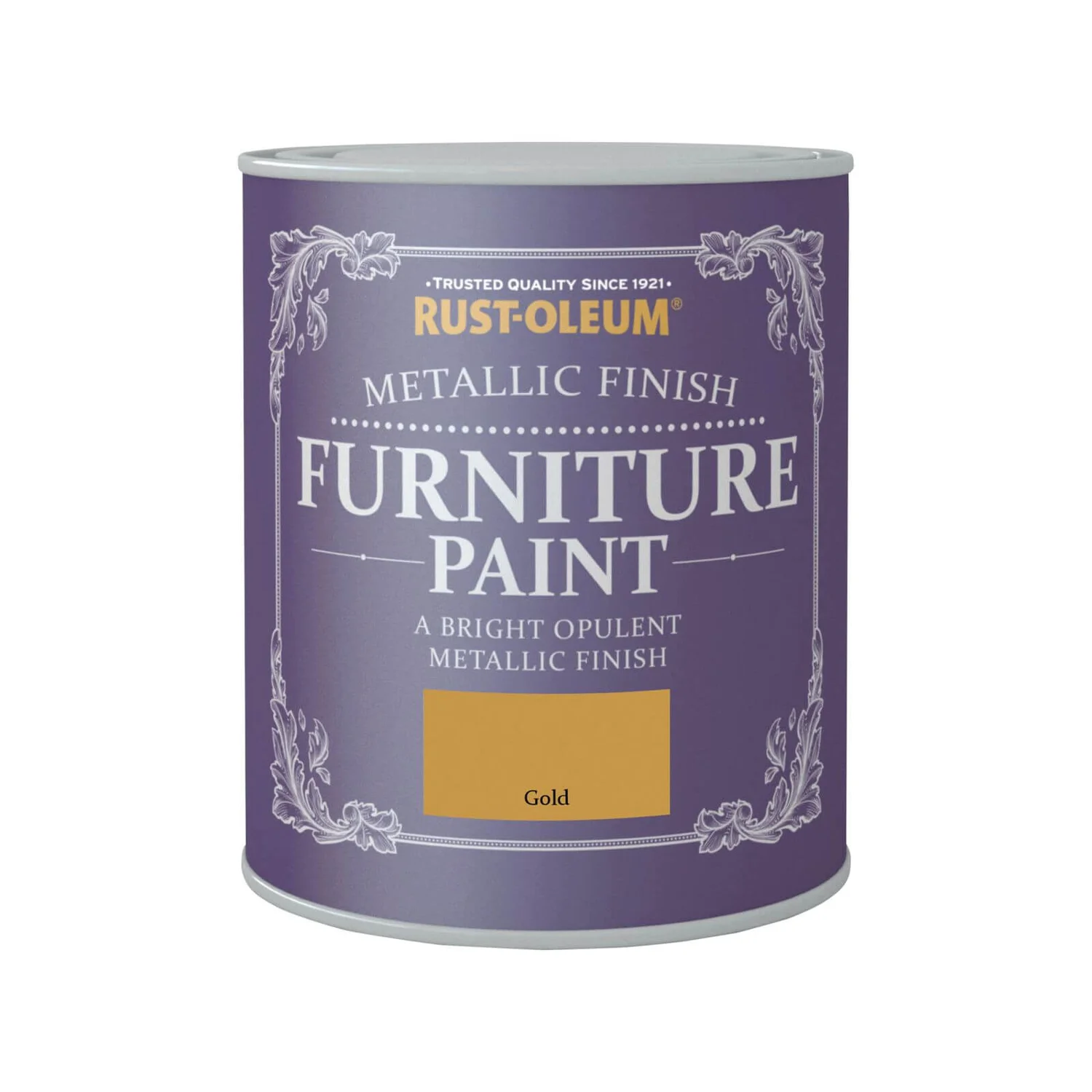 Rust-Oleum Metallic Furniture Paint - Gold - 750ml 3 Rust-Oleum Metallic Furniture Paint - Gold - 750ml