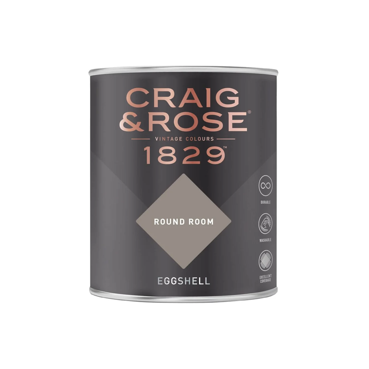 Craig & Rose 1829 Eggshell Paint Round Room - 750ml 4 Craig & Rose 1829 Eggshell Paint Round Room - 750ml - Image 2