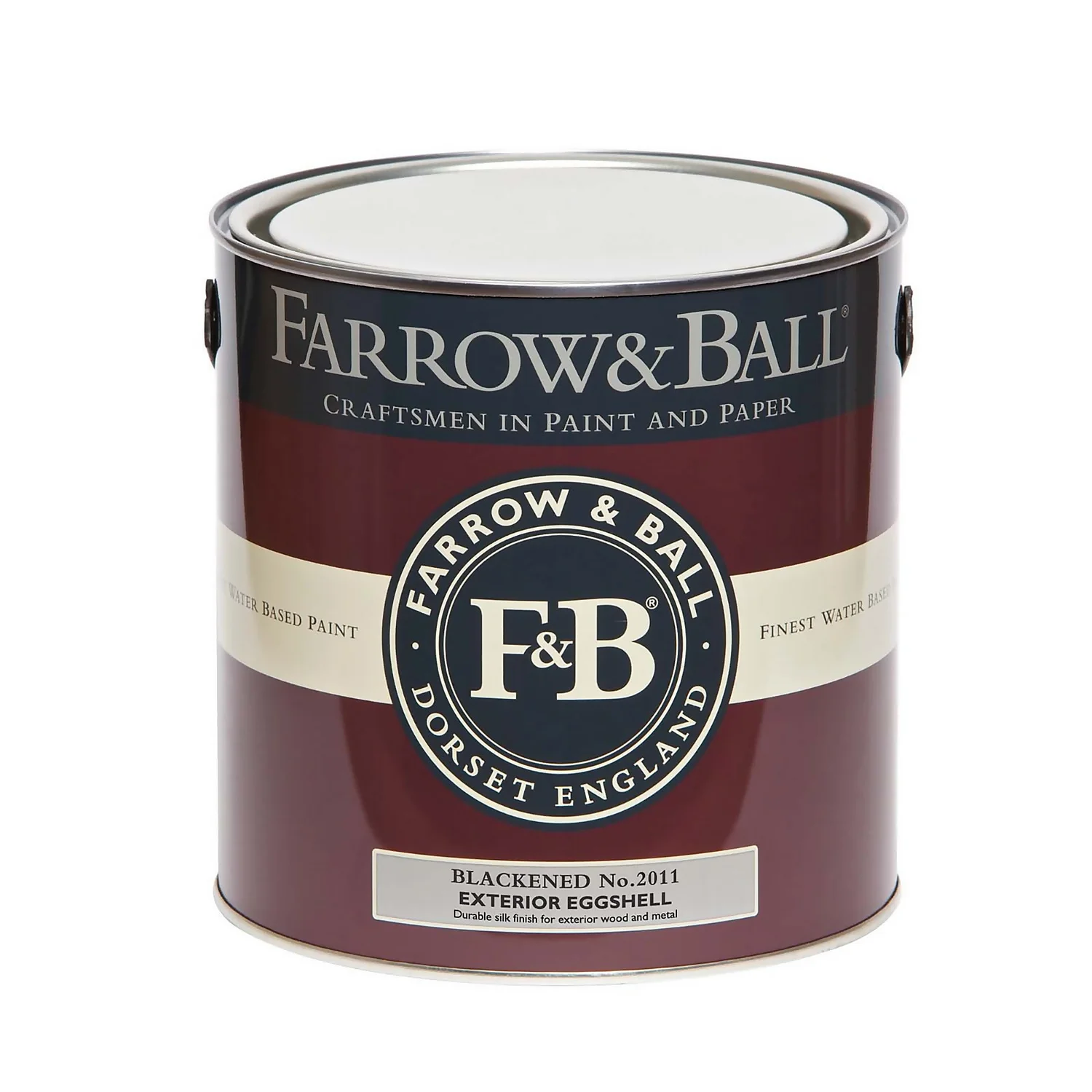 Farrow & Ball Exterior Eggshell Paint Blackened - 2.5L 5 Farrow & Ball Exterior Eggshell Paint Blackened - 2.5L - Image 3