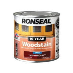 Ronseal 10 Year Woodstain Deep Mahogany Stain - 250ml -Paint Store 12820721 6164831916481840