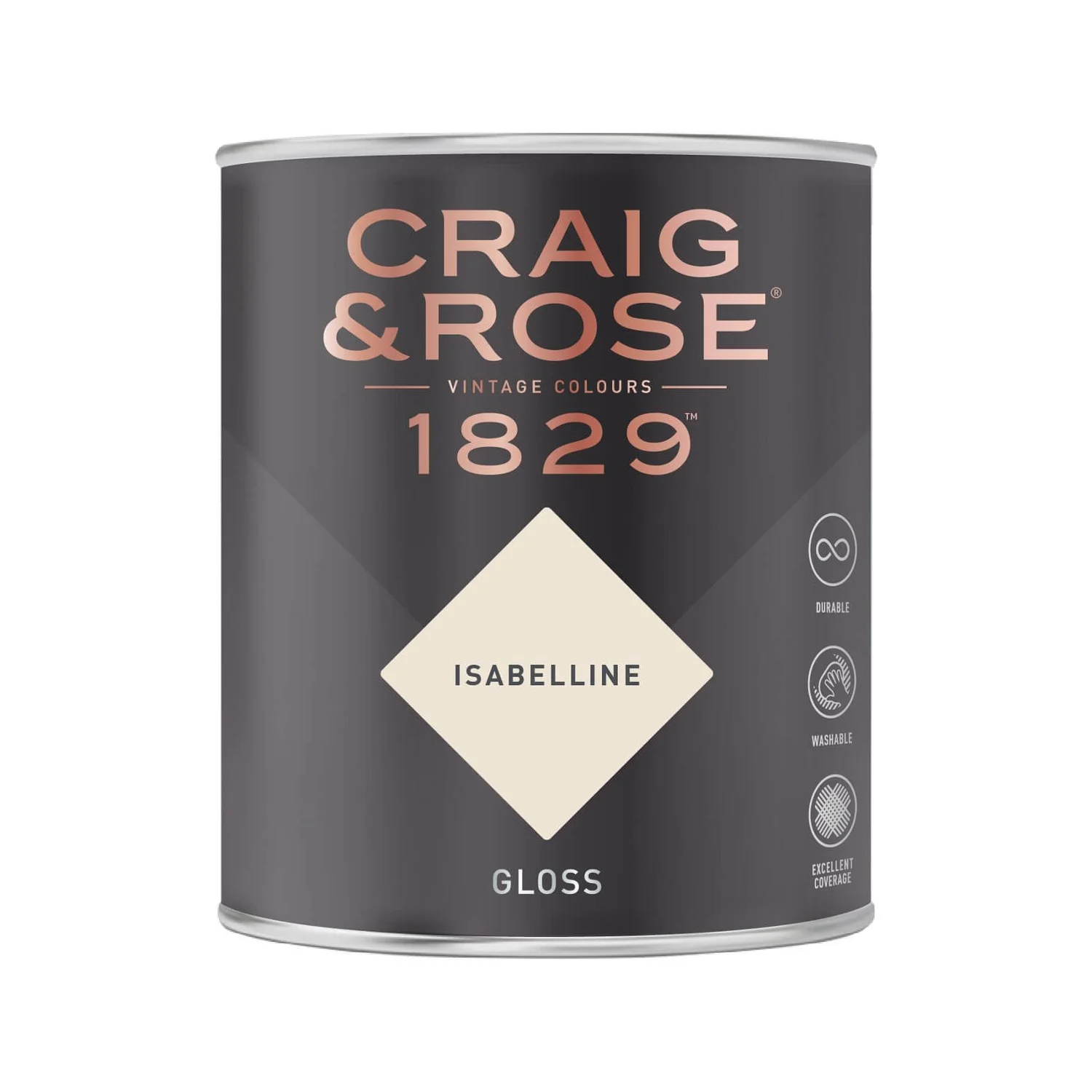 Craig & Rose 1829 Gloss Paint Isabelline - 750ml 4 Craig & Rose 1829 Gloss Paint Isabelline - 750ml - Image 2