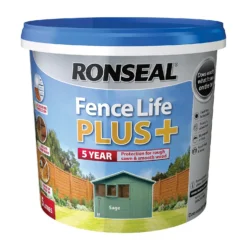 Ronseal Fence Life Plus Paint Sage - 5L 15 Ronseal Fence Life Plus Paint Sage - 5L -Paint Store 12821351 1614942086864861