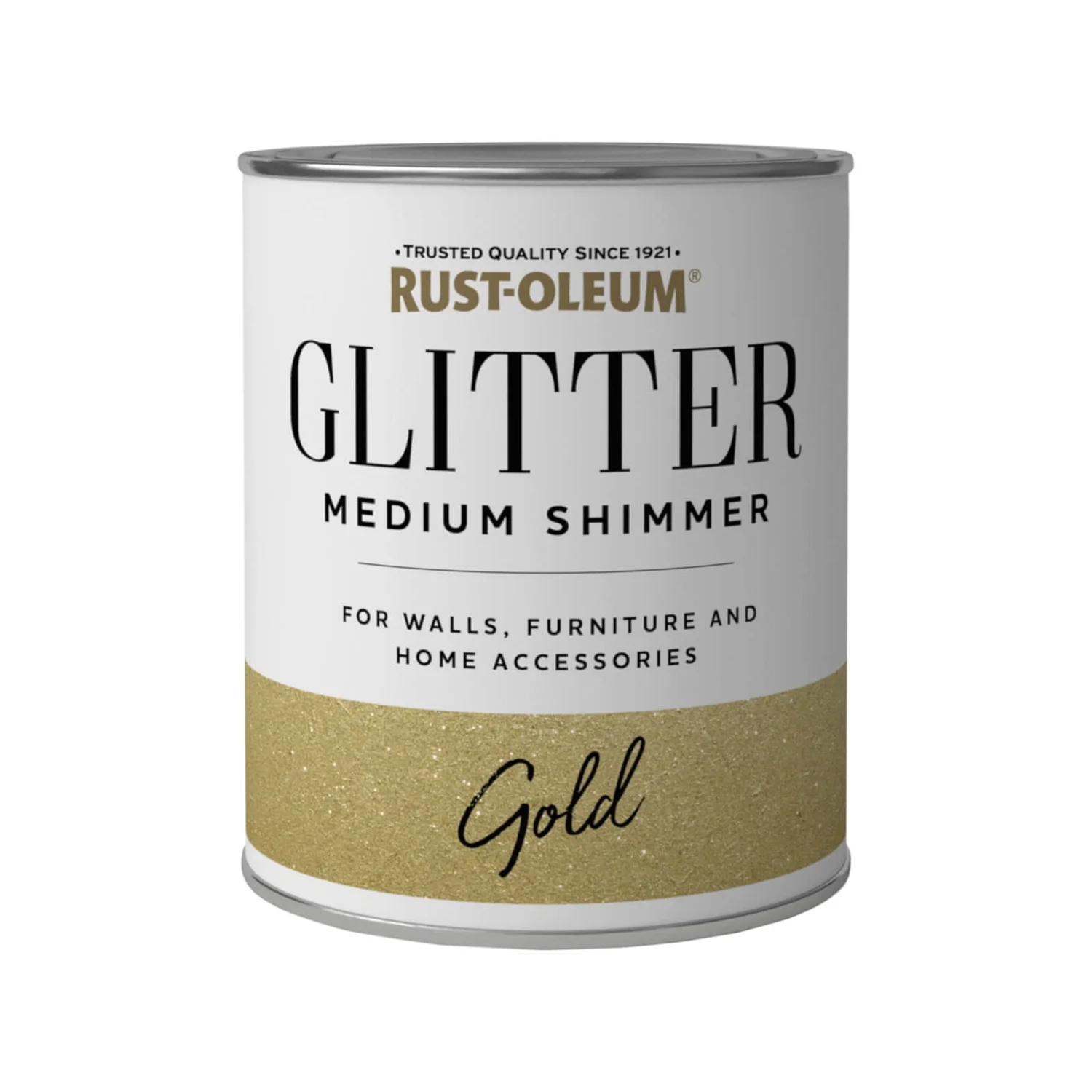 Rust-Oleum Medium Shimmer Gold Glitter - 750ml 3 Rust-Oleum Medium Shimmer Gold Glitter - 750ml