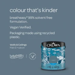 Crown Walls & Ceilings Matt Emulsion Paint Runaway - 2.5L 15 Crown Walls & Ceilings Matt Emulsion Paint Runaway - 2.5L -Paint Store 12823147 3824969525558944